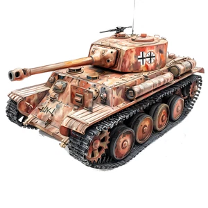 Military World War Tank Vehicle Self Adhesive Sticker