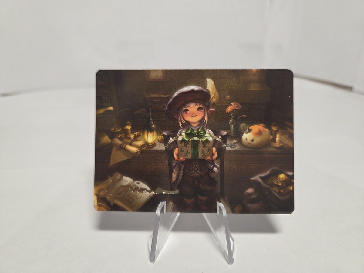 T*u様 MTG FINAL FANTASY 　　アートカード サインのみ　13 MTG Tataru Taru Art Card (Gold-Stamped Signature)Art Series