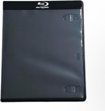  NO 4K UHD Logo Black 12.5Mm Blu-Ray Case for CD/DVD Storage, Single Capacity 