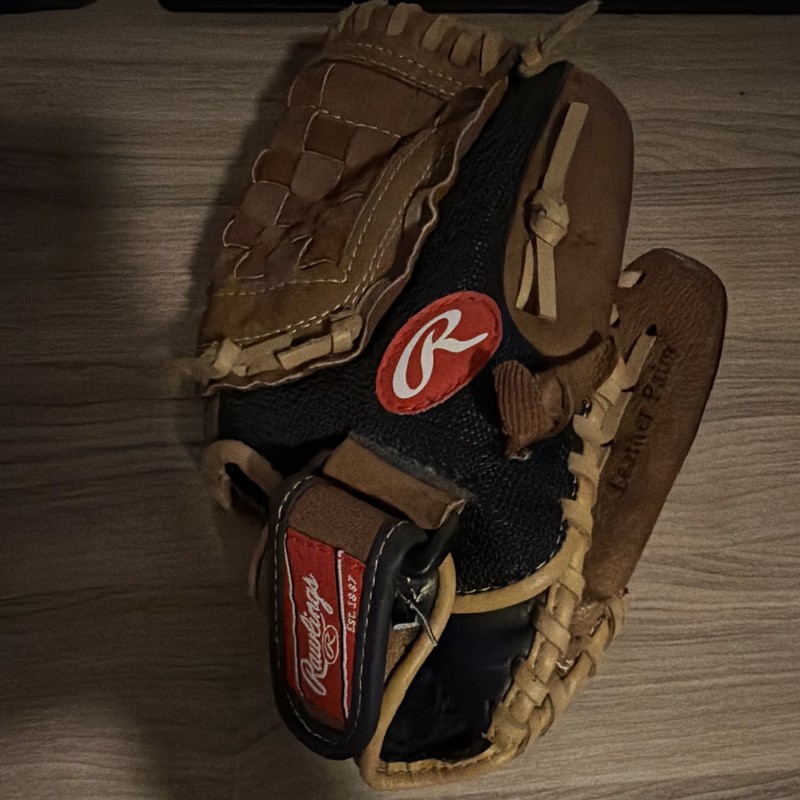 Rawlings Player Series 12.5" Left Hand Leather Basket Web Glove Brown/Black