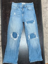 Abercrombie Kids High Rise Flare 13/14 Distressed Jeans. Very Cute.