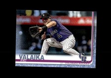 2019 Topps Father's Day Blue #621 Pat Valaika Colorado Rockies #/50