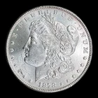 1878-S Morgan Silver Dollar Choice BU+/MS+