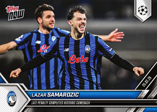 Topps NOW UCL 2025/2026 - Card 097 - Lazar Samardzic - Atalanta