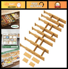 Adjustable Kitchen Drawer Dividers - 8 Pack Organizer for Clothes, Office  Clos
