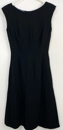 Abito tubino donna PRADA MILANO nero designer notte senza maniche taglia 36