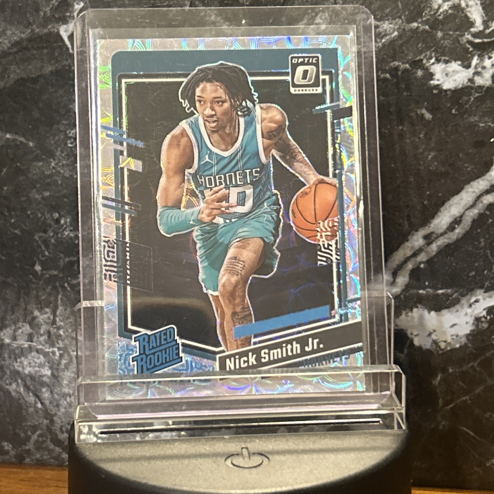 2023-24 Donruss Optic #224 Nick Smith Jr. Jazz Rated Rookie SSP #d To 249
