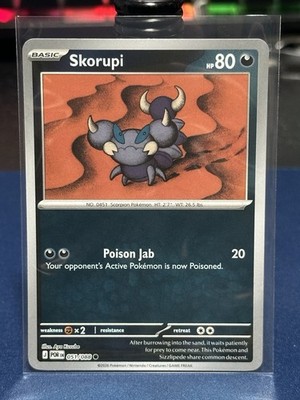 skorupi pokemon card value TCG - SM5M - 026/066 (C) Common Card Type Skorupi 051/088 - Reverse Holo