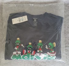 NEW Vintage 90  s Looney Tunes Warner Bros Marvin the Martian Sweatshirt SMALL