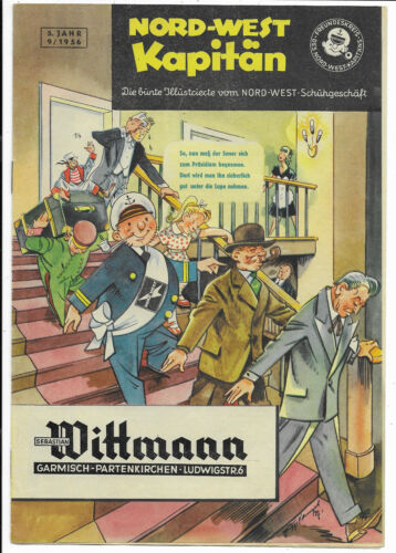 Nord-West Kapitän Nr.9 von 1956 - TOP Z1 Kinder-Illustrierte Werbeheft - Bild 1 von 2