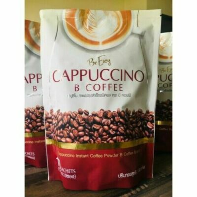 3 Packs Cappuccino B Coffee Instant Detox waste Nourish body Weight Loss +Track 