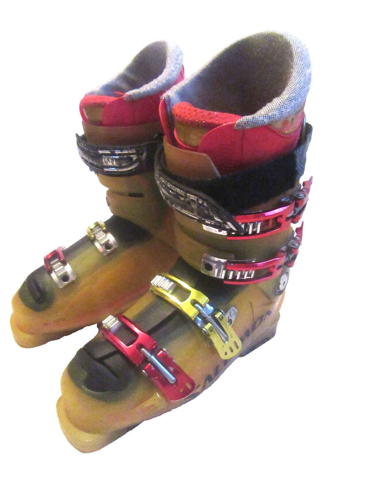 Scarponi da sci alpino Salomon X Wave 10 giallo rosso uomo taglia 9 5 US Mondo 27 5