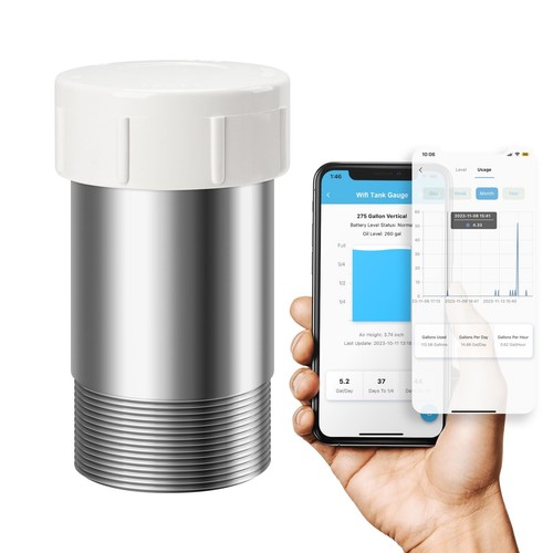 Smart Oil Gauge, WiFi Heating Oil Tank Gauge with Exclusive Detection