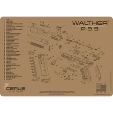 For Walther P99 Cerus Gear  Armorers Cleaning Bench Mat PREMIUM Made In USA FDE