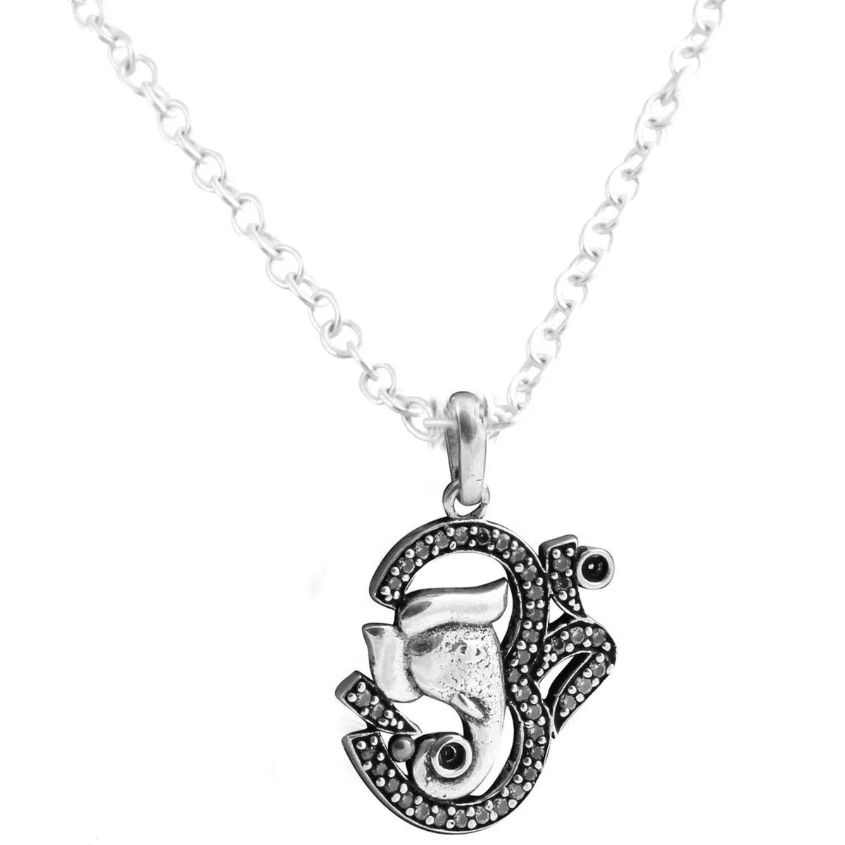 Silver chain shop with ganesh pendant