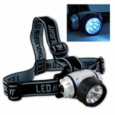 9 LED Head Lamp Flashlight Adjustable Hands Free Head Band Outdoor Working New