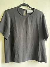 NEW Ingenuity Black Shirt Sleeve Top Medium $59