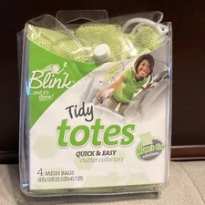 Blink Tidy Totes 4 Mesh bags BL004 P-3425 Expandable and reusable 14" by 18"