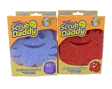 Scrub Daddy Special Edition Beach Buddies Set RED CRAB & PURPLE OCTOPUS Flextex