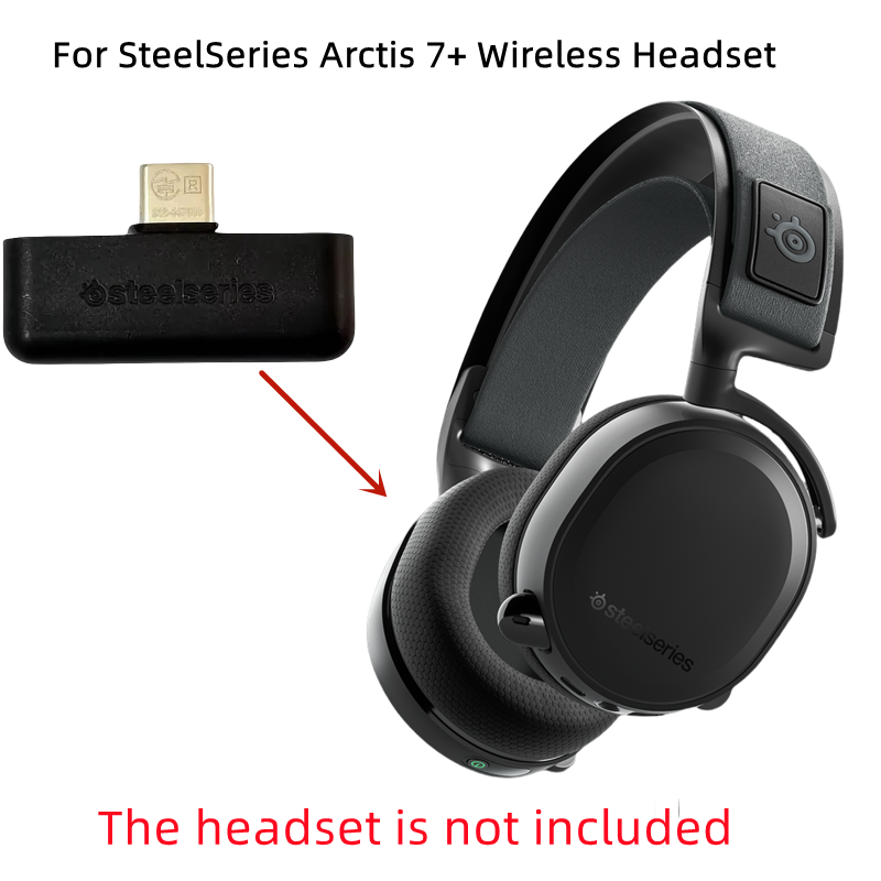 Wireless Headset USB Dongle Adapter Receiver for SteelSeries Arctis 7+