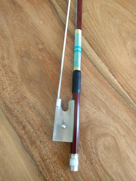 Violin Bow Blue And Golden Thread