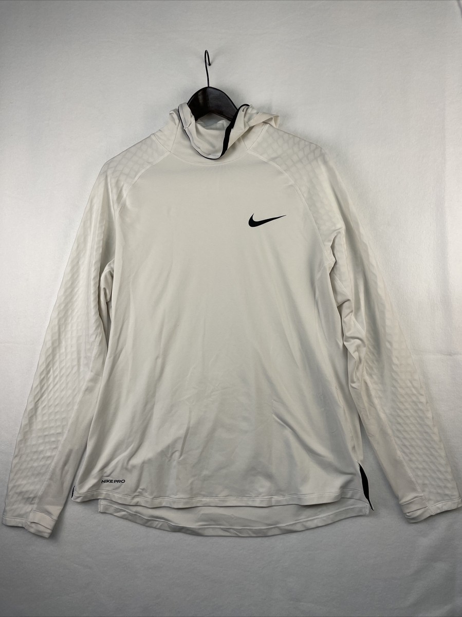 nike pro white hoodie