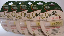 (5) Oleavicin Lip Gel + Rapid Relief 6mL Tube Cold Sores Fever Blister Treatment