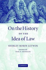 On History Idea Law Shirley Robin Letwin Hard...