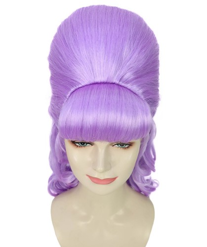 HPO Adult Women's Class 60's Brown Half Updo Wig with Ponytail, HW-7577 - Picture 65 of 65