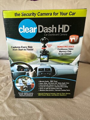 Dash Camera. Opened, but never used. No instructions included. Accessories incl.