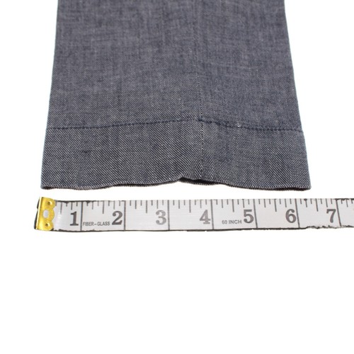 Incotex NWT Chinos / Casual Pants Sz 54 (US 38) Carrot Fit in Blue Cotton/Linen - Picture 10 of 14