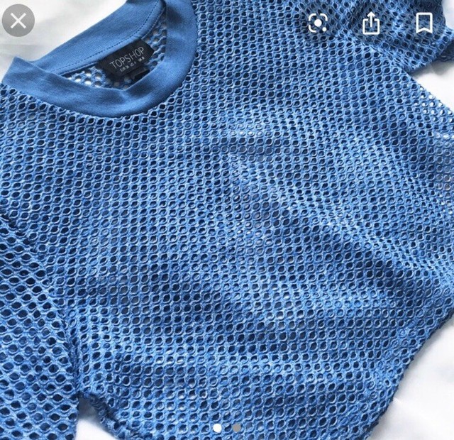 topshop fishnet top