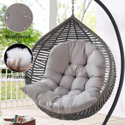 Large Garden Hanging Swing Egg Chair Cushion Replacement Outdoor Seat Mat Pillow