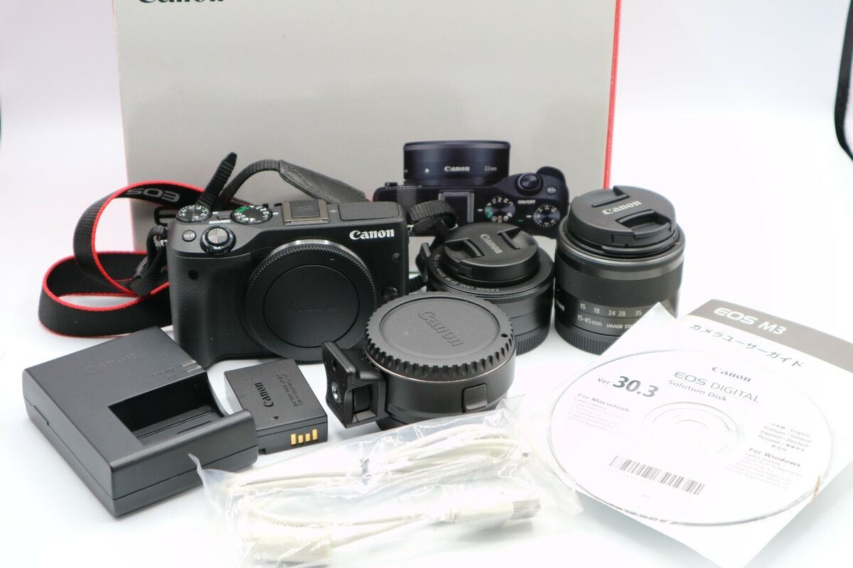 Canon EOS M3 18.0MP Digital Camera Black (Kit w/ EF-M STM Canon EOS M3 18.0MP Digital Camera Black (Kit w/ EF-M STM