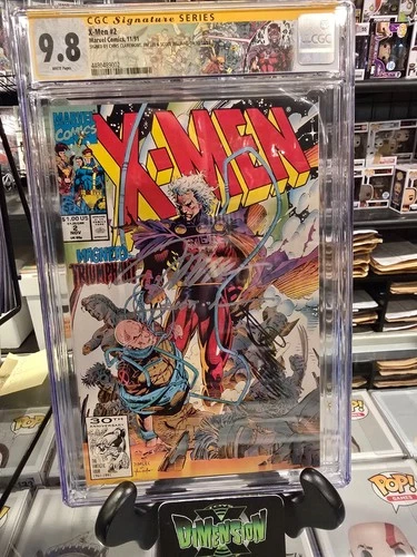 X-MEN #2 CGC SS GRADED 9.8 SIGNED BY JIM LEE, CHRIS CLAREMONT, & SCOTT WILLIAMS