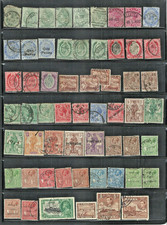 Malta British Colony Stamps: Small Collection of 100+ Mostly Used on 2 Stock Pgs