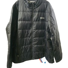Columbia Thermal Reflective Omni Heat Black Jacket 2XL Turbo Down Quilted Zips