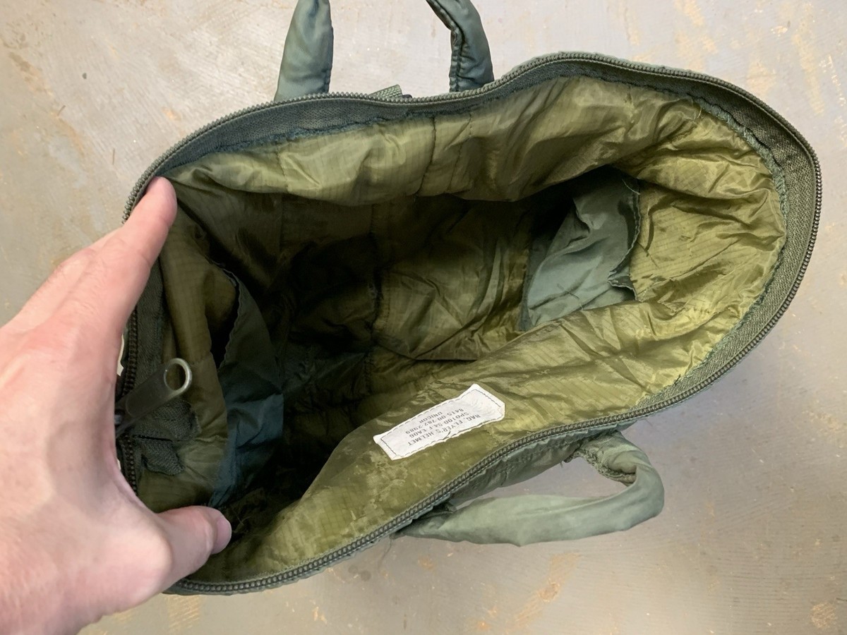 バッグ 60s 70s military USAF HELMET BAG Vintage 1970 US Military Flying Helmet Bag Nylon Pilot