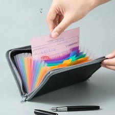 13 Pocket Receipt Organiser Receipt Wallet Small Expandable File Folder