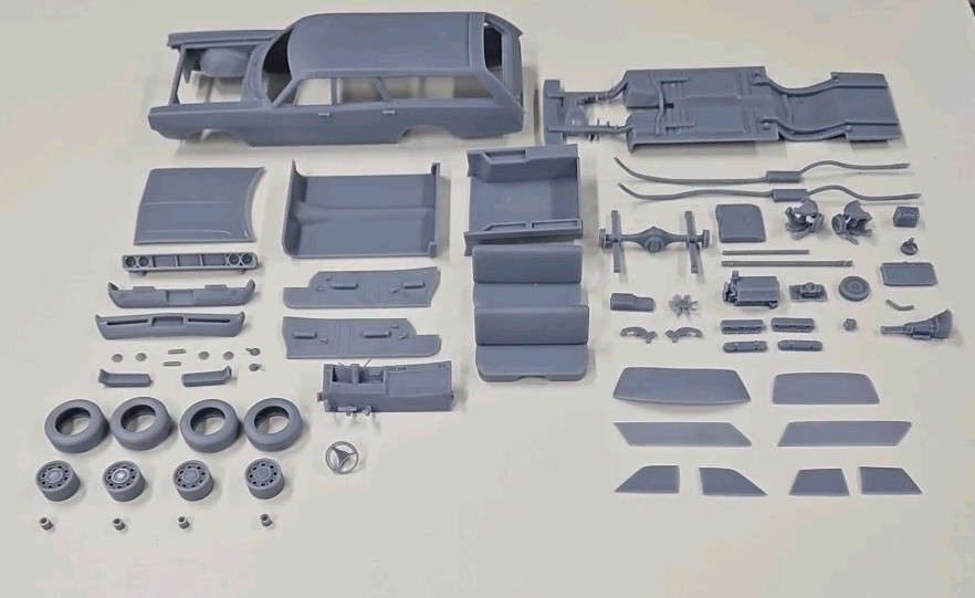 ABS-LIKE RESIN 3D PRINTED 1/18 1969 DODGE POLARA STATION WAGON