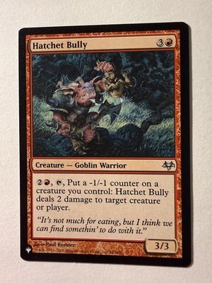Hatchet Bully NM/M* Eventide (The List) ENGLISH 54/180 mtg