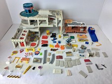 Vintage 80's Micro Machines Playset/Parts Lot Super Auto World, Dry Dock More