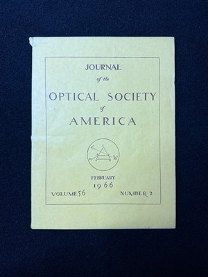 Journal Optical Society of America Vol 56 No 2 Feb 1966 Lasers Holography Optics