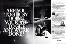 1981 Xerox: Are You Too Busy Doing Your Job Vintage Print Ad