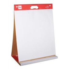 Office Depot Brand Easel Pad, 20" x 23", Tabletop with Built-In Stand, 25 Sheet