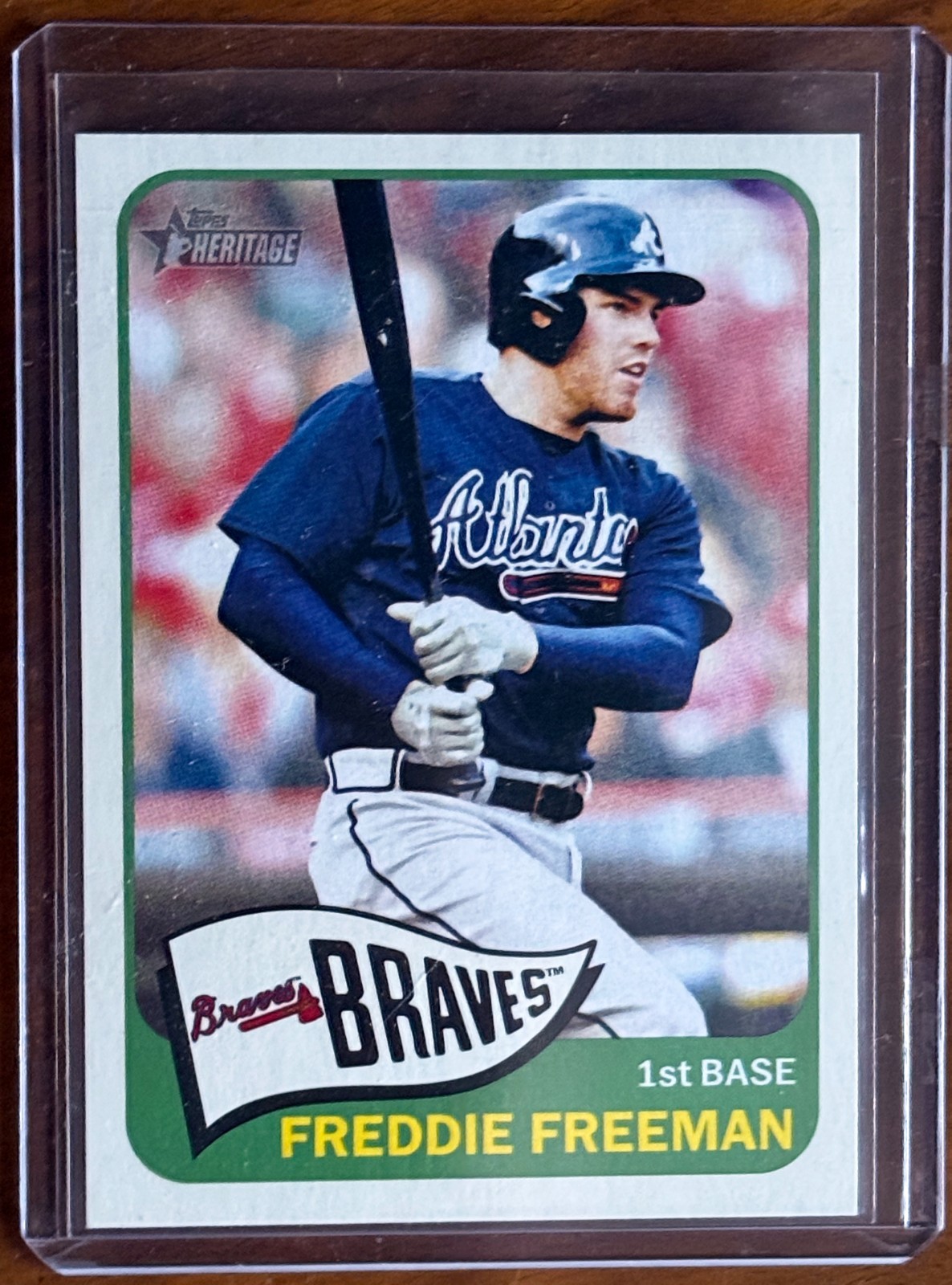 2014 Topps Heritage - Action Variation Freddie Freeman #148 | NM +