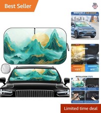 Reflective Car Windshield Sun Shade 57 X 32 - Universal Fit For Suvs Sedans Reflective Car Windshield Sun Shade 57 X 32 - Universal Fit For Suvs Sedans