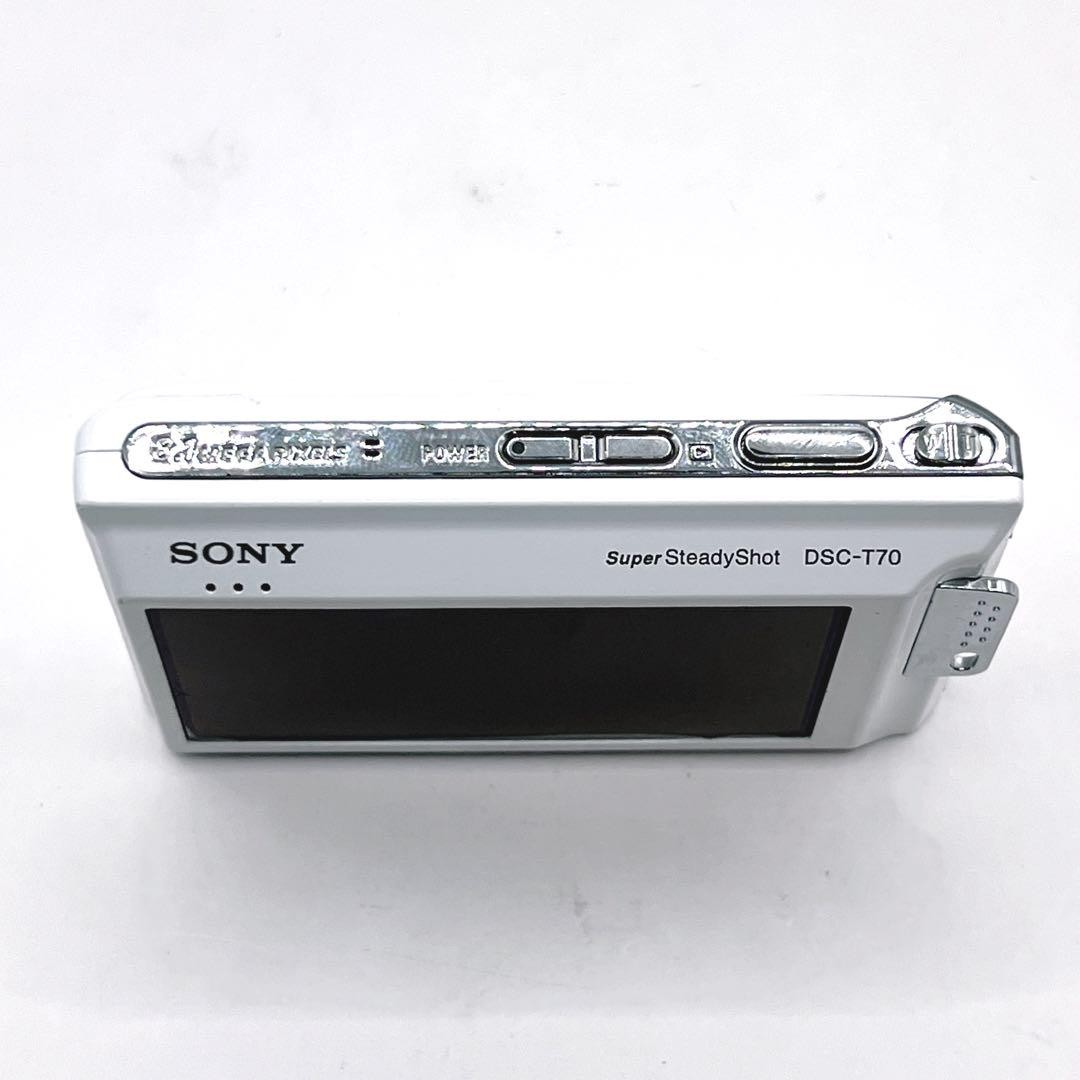 SONY DSC-T70 Cyber−Shot Digital Still Camera White 8.1MP