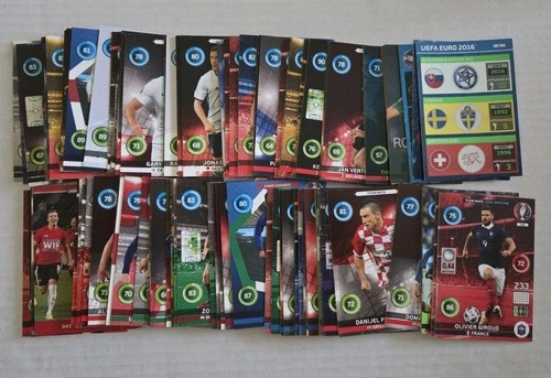 Lotto 200 card ADRENALYN XL CALCIATORI PANINI EURO 2016 