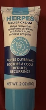 Roycederm Herpes Relief Cream, 2OZ  NEW SEALED